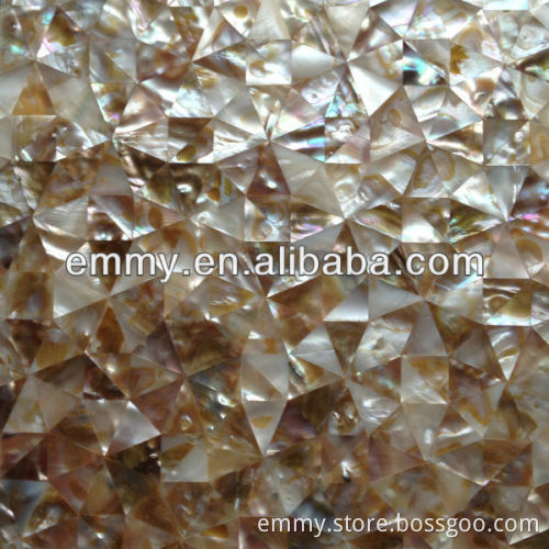 Pattern fresh water river shell mosaic tile irregular triangle